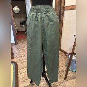 WonderWink Green Utility Scrub Pants with Elastic Waistband